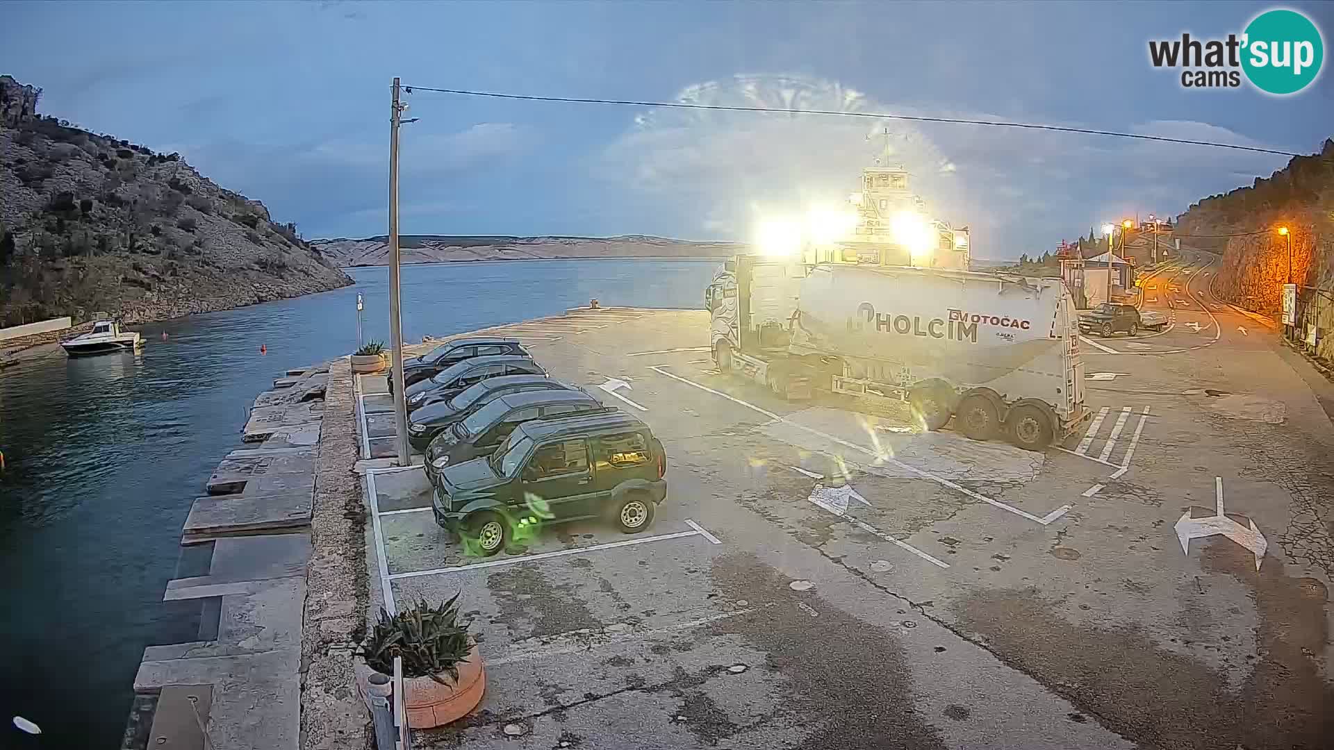 Webcam porto traghetti di Prizna – per l’isola di Pag