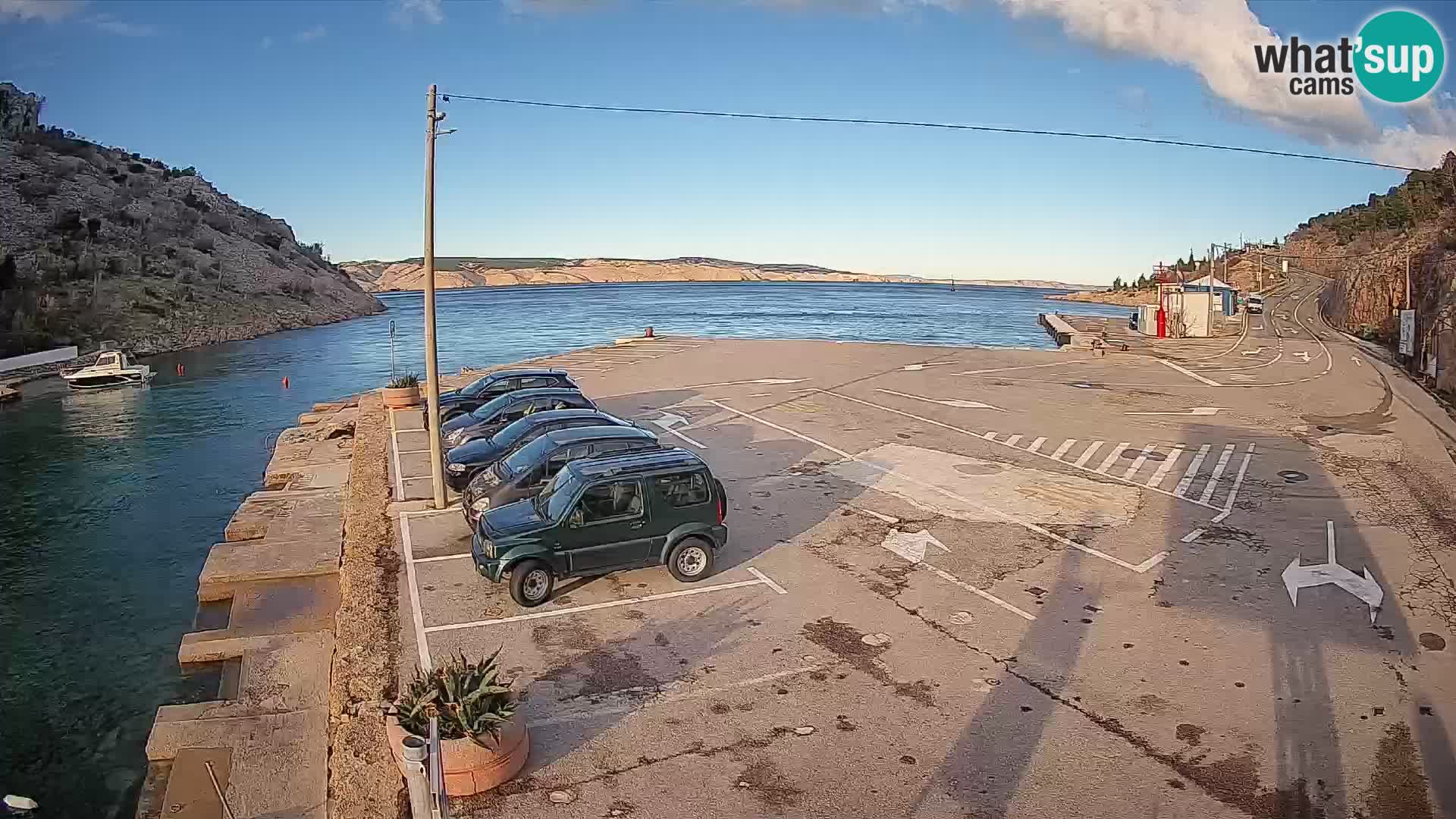 Webcam porto traghetti di Prizna – per l’isola di Pag