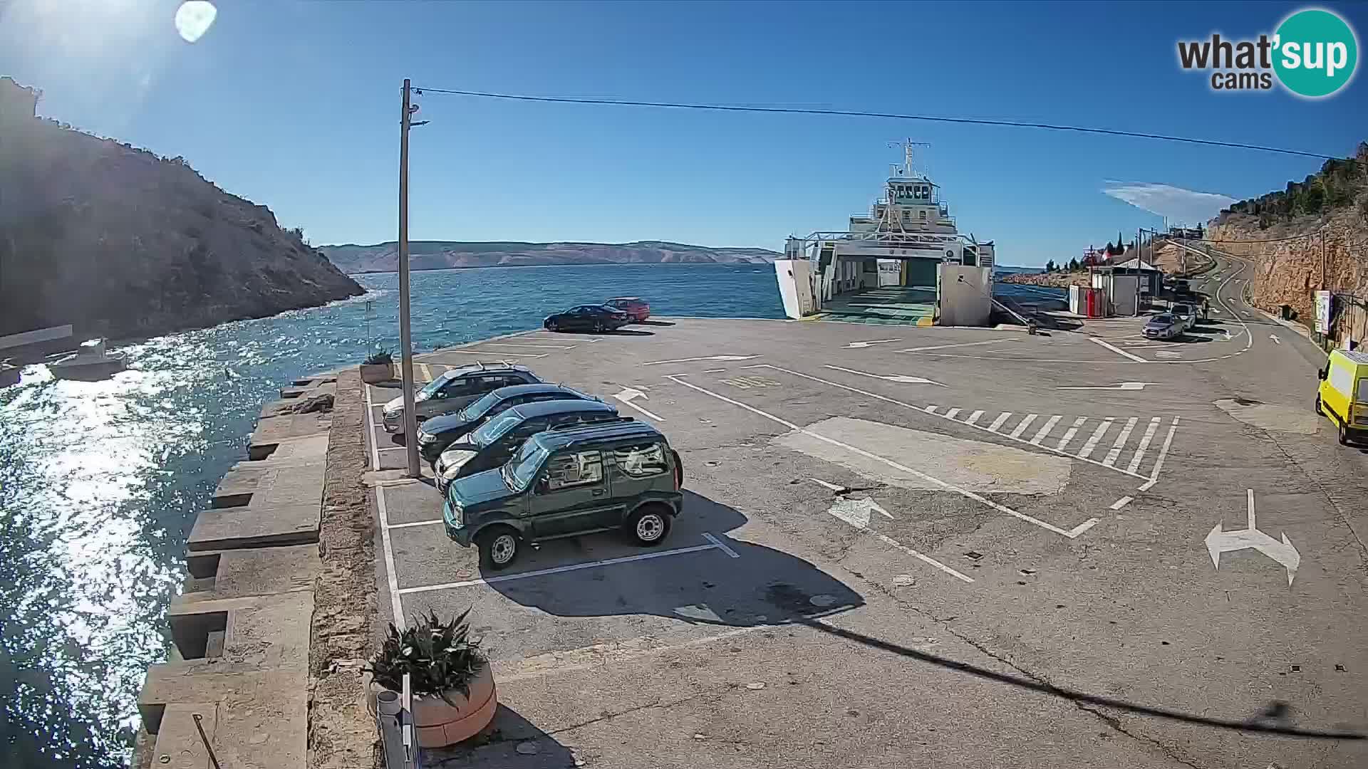 Webcam porto traghetti di Prizna – per l’isola di Pag