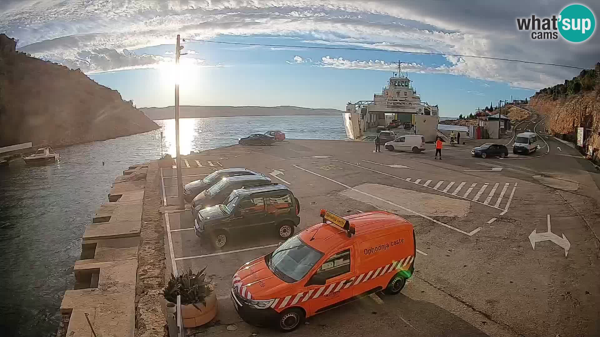 Webcam porto traghetti di Prizna – per l’isola di Pag
