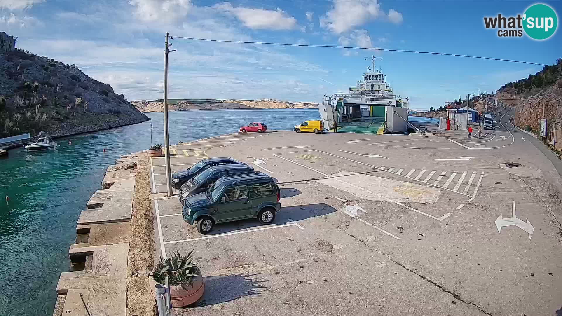 Webcam porto traghetti di Prizna – per l’isola di Pag