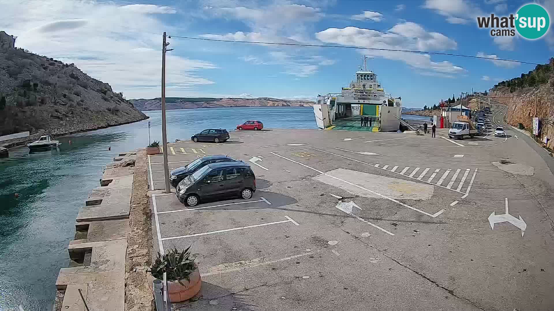 Webcam porto traghetti di Prizna – per l’isola di Pag