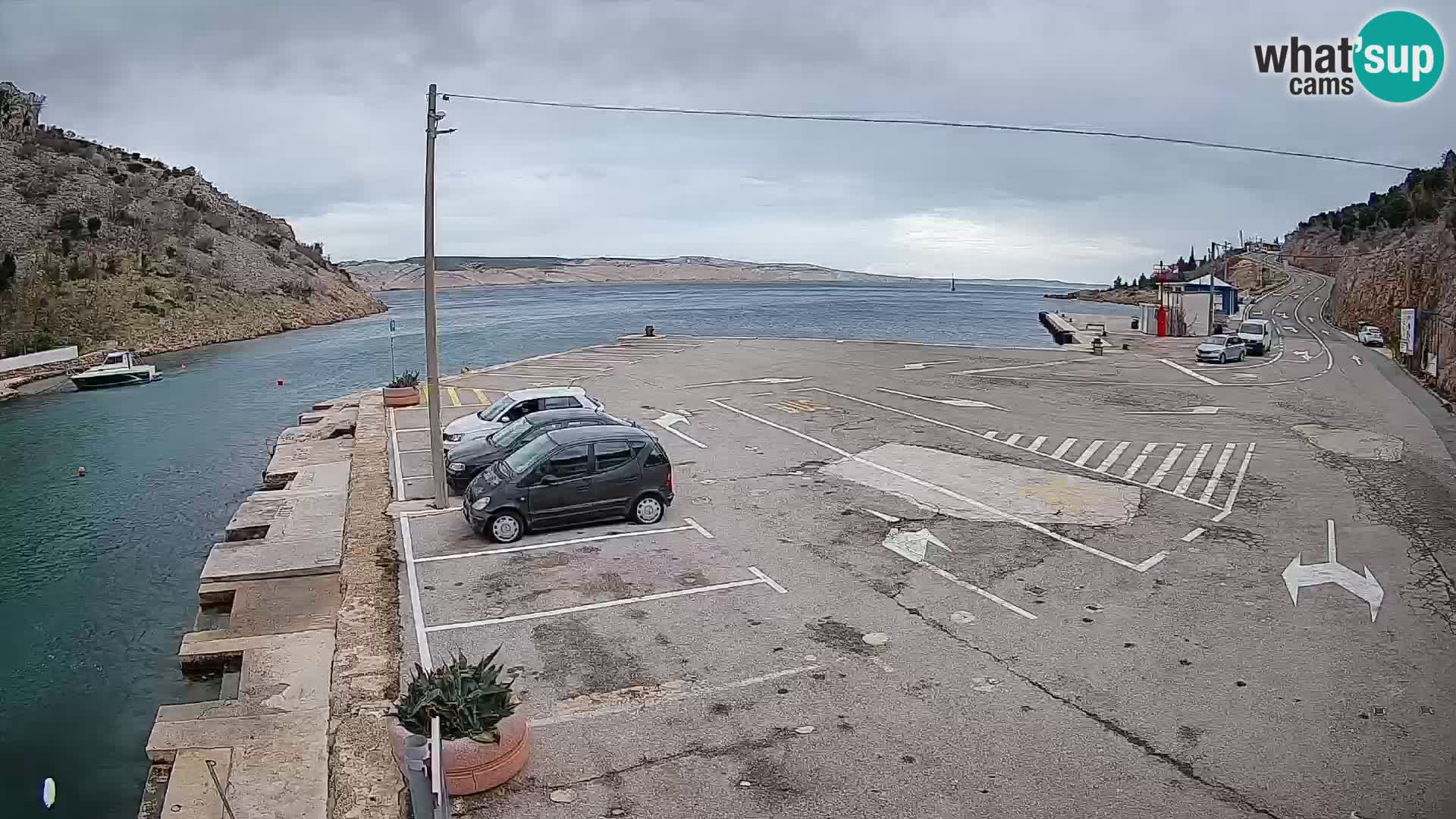 Webcam porto traghetti di Prizna – per l’isola di Pag