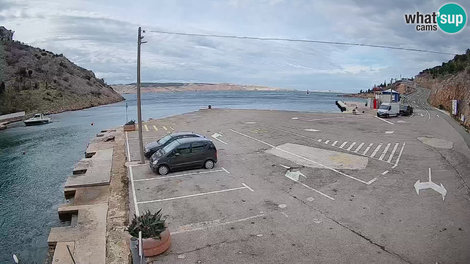 Webcam porto traghetti di Prizna – per l’isola di Pag