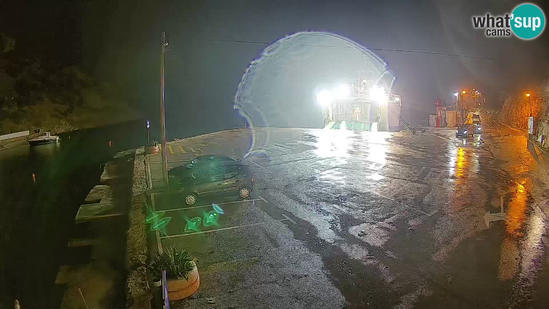 Webcam port de ferry de Prizna – vers l’île de Pag