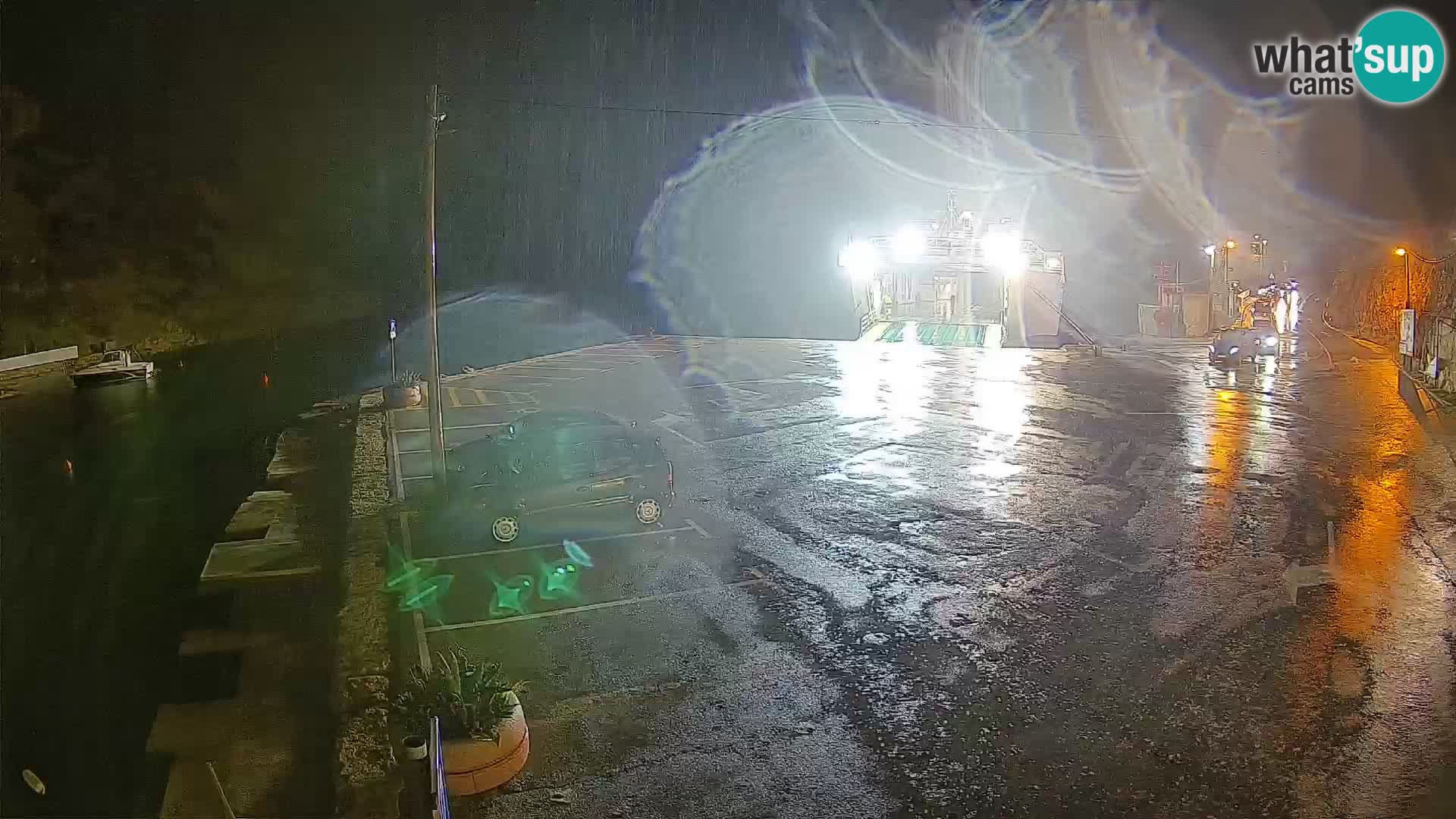 Webcam Prizna ferry port to Pag island