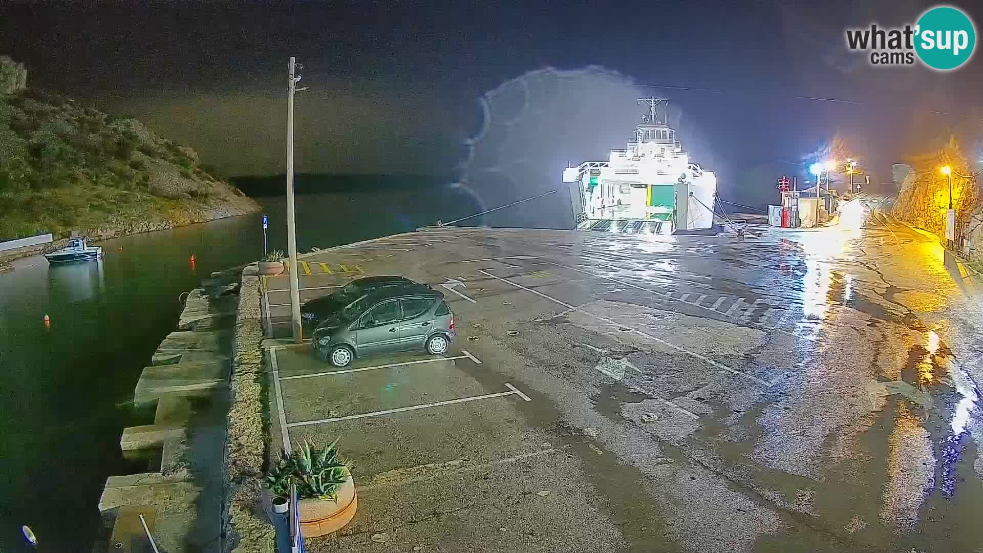 Webcam Fährhafen Prizna – zur Insel Pag