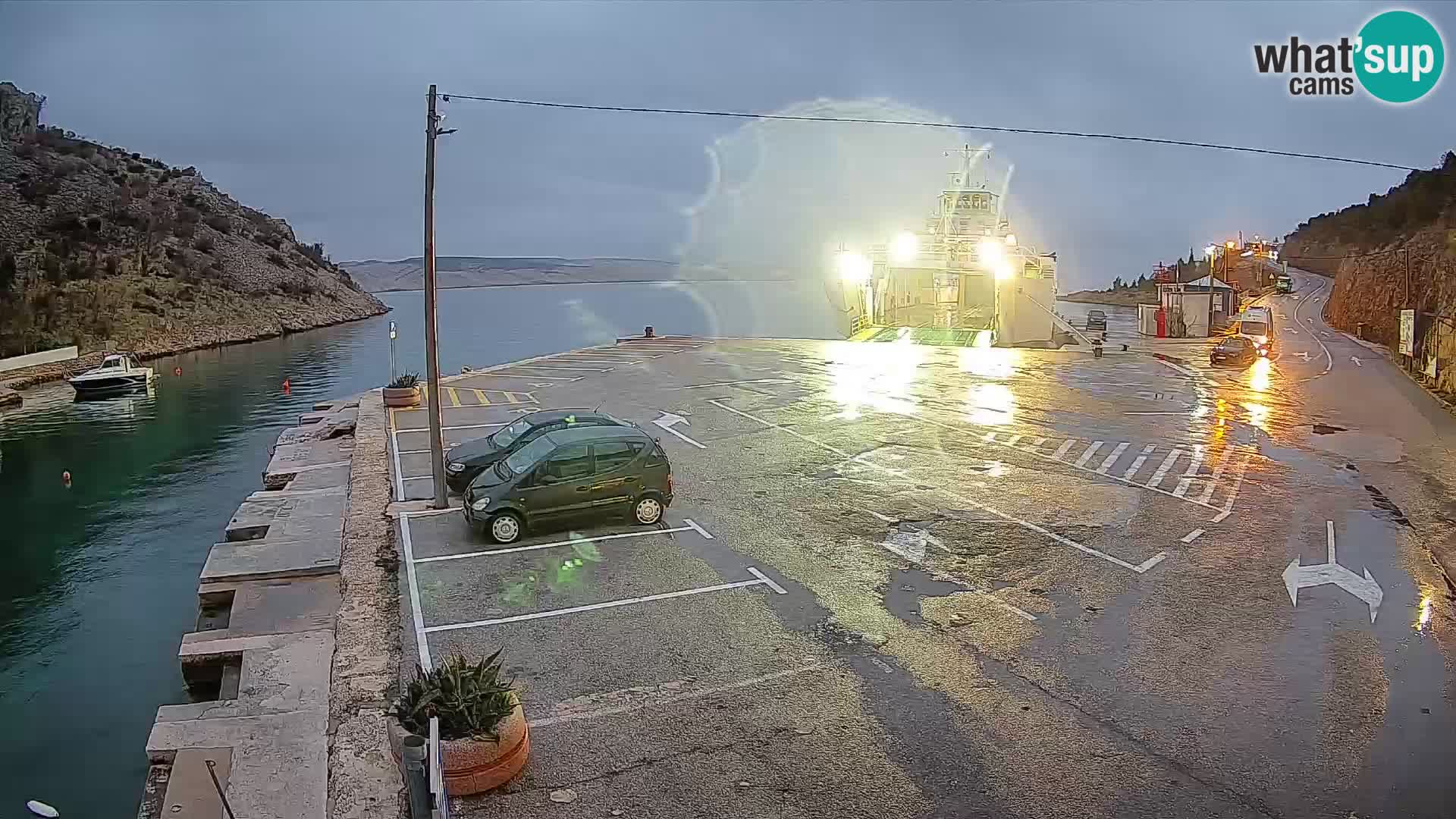 Webcam porto traghetti di Prizna – per l’isola di Pag