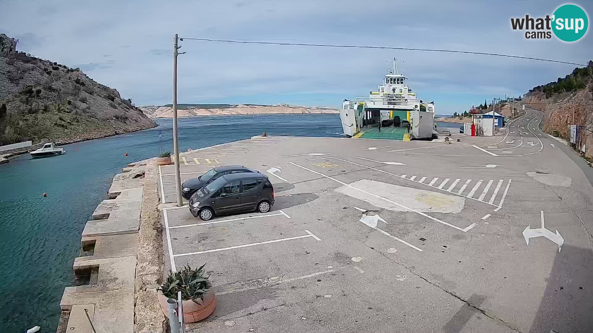 Webcam porto traghetti di Prizna – per l’isola di Pag