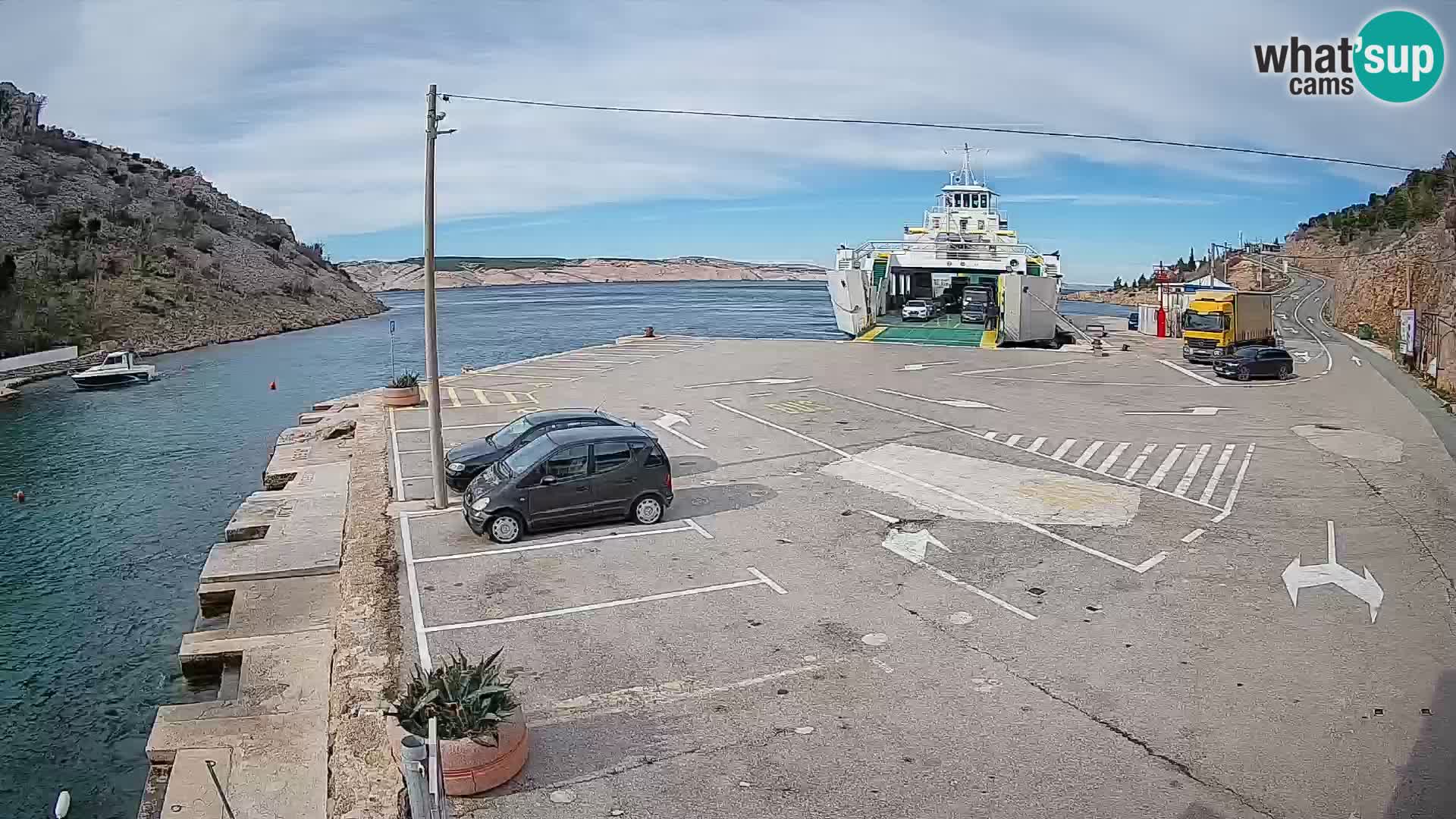 Webcam porto traghetti di Prizna – per l’isola di Pag