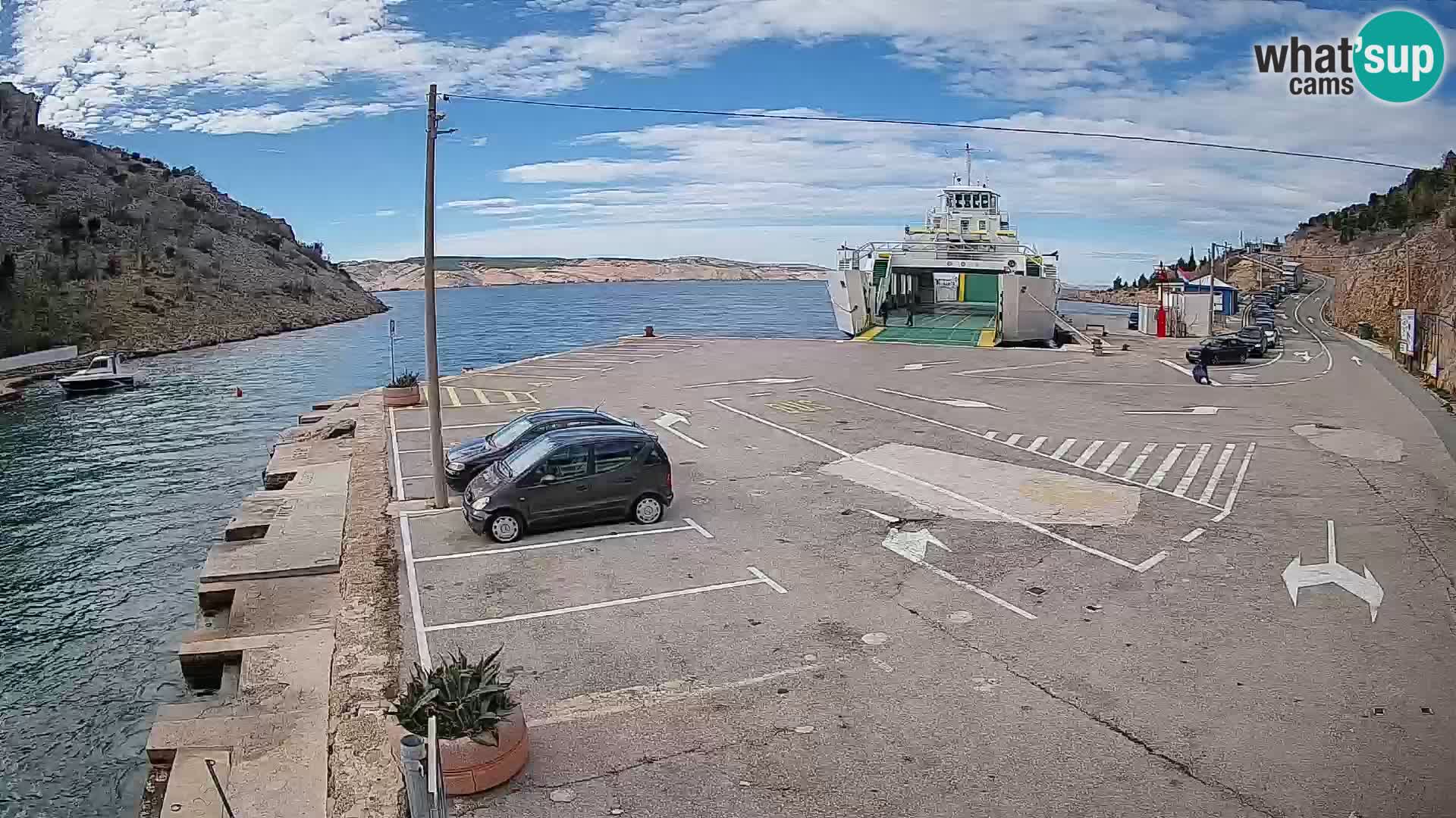 Webcam porto traghetti di Prizna – per l’isola di Pag