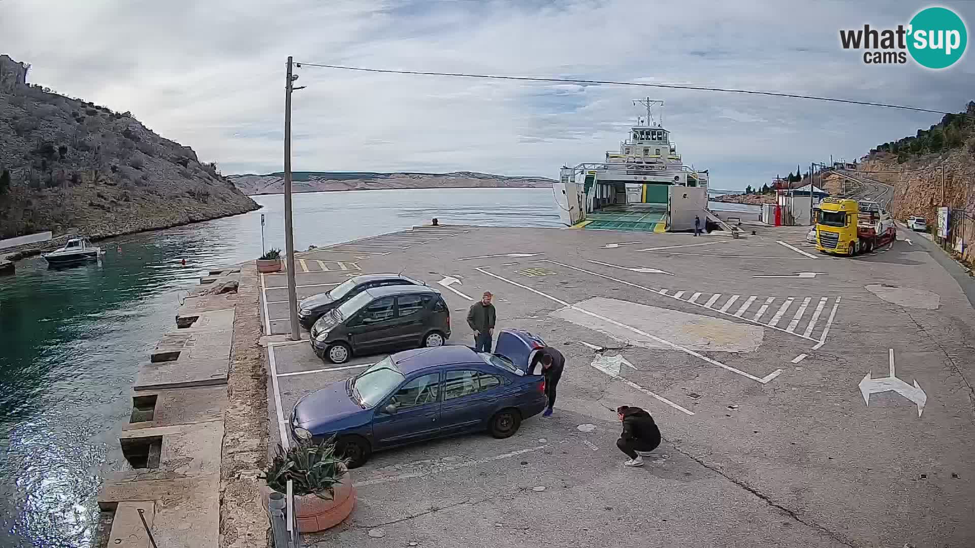 Webcam porto traghetti di Prizna – per l’isola di Pag