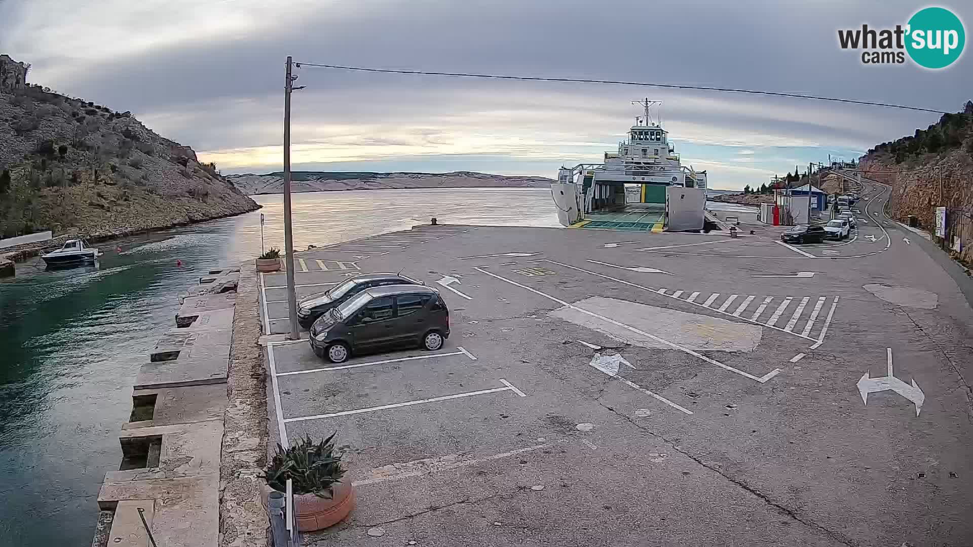 Webcam porto traghetti di Prizna – per l’isola di Pag