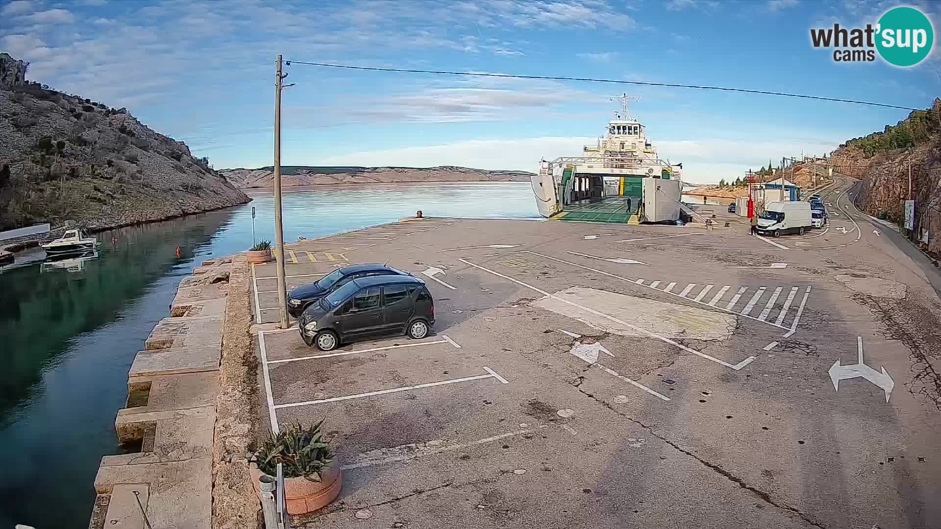 Webcam porto traghetti di Prizna – per l’isola di Pag
