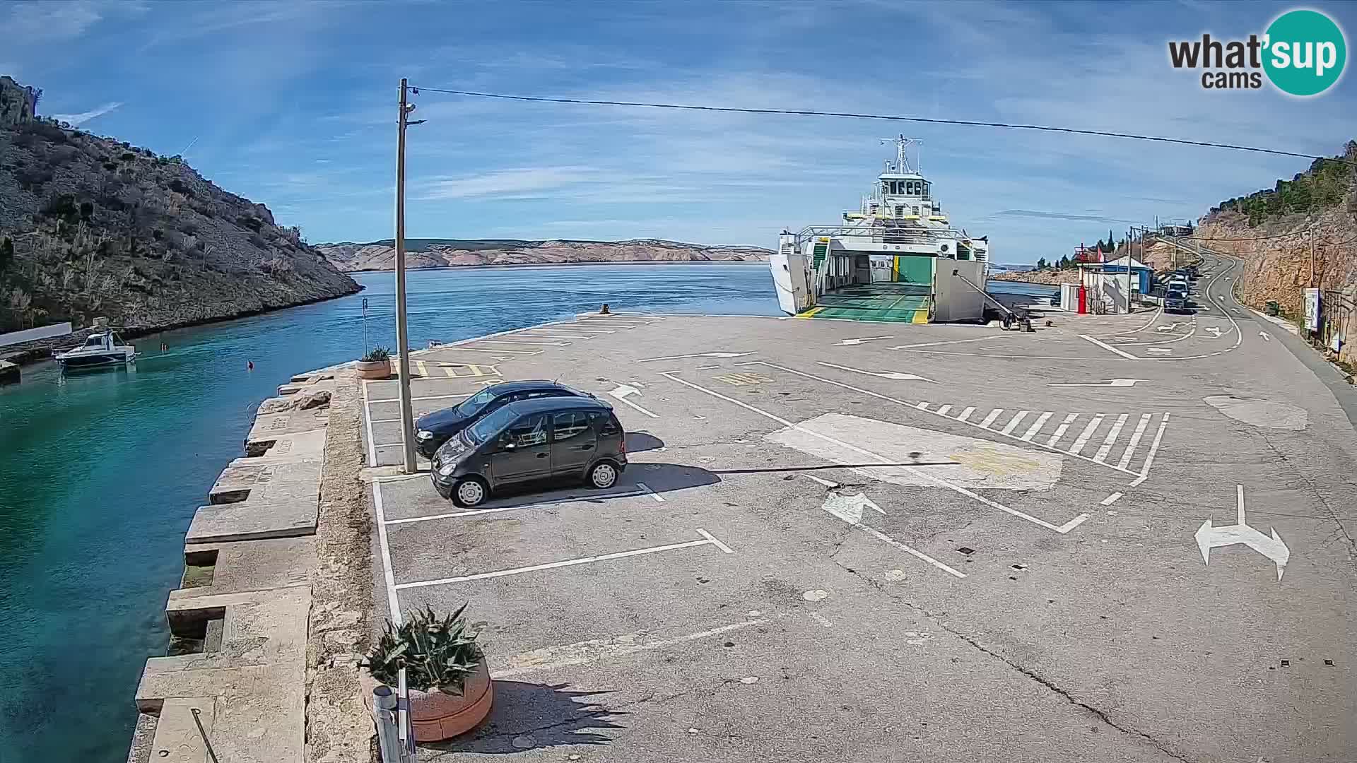 Webcam porto traghetti di Prizna – per l’isola di Pag