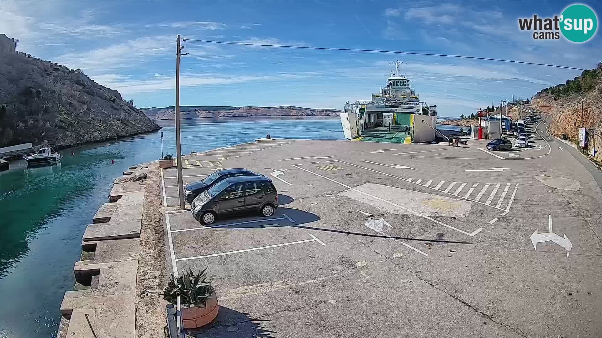Webcam porto traghetti di Prizna – per l’isola di Pag