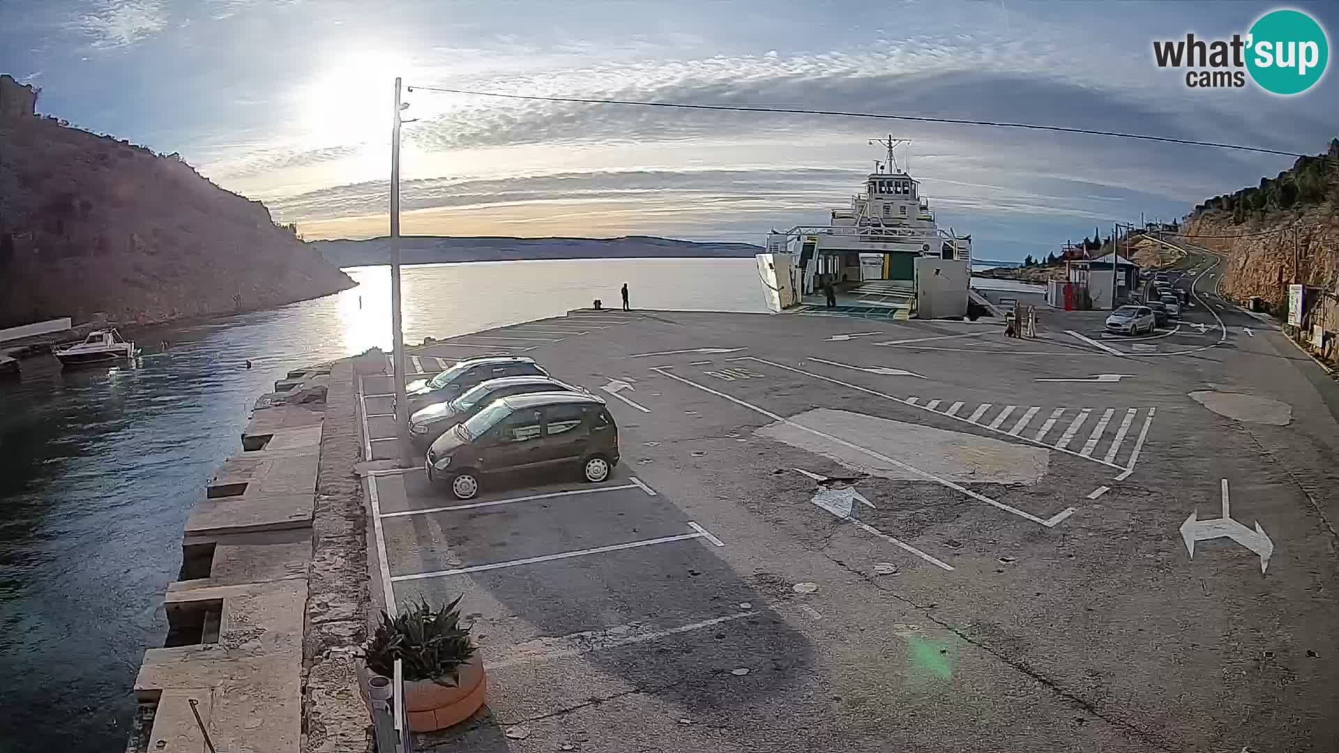 Webcam porto traghetti di Prizna – per l’isola di Pag