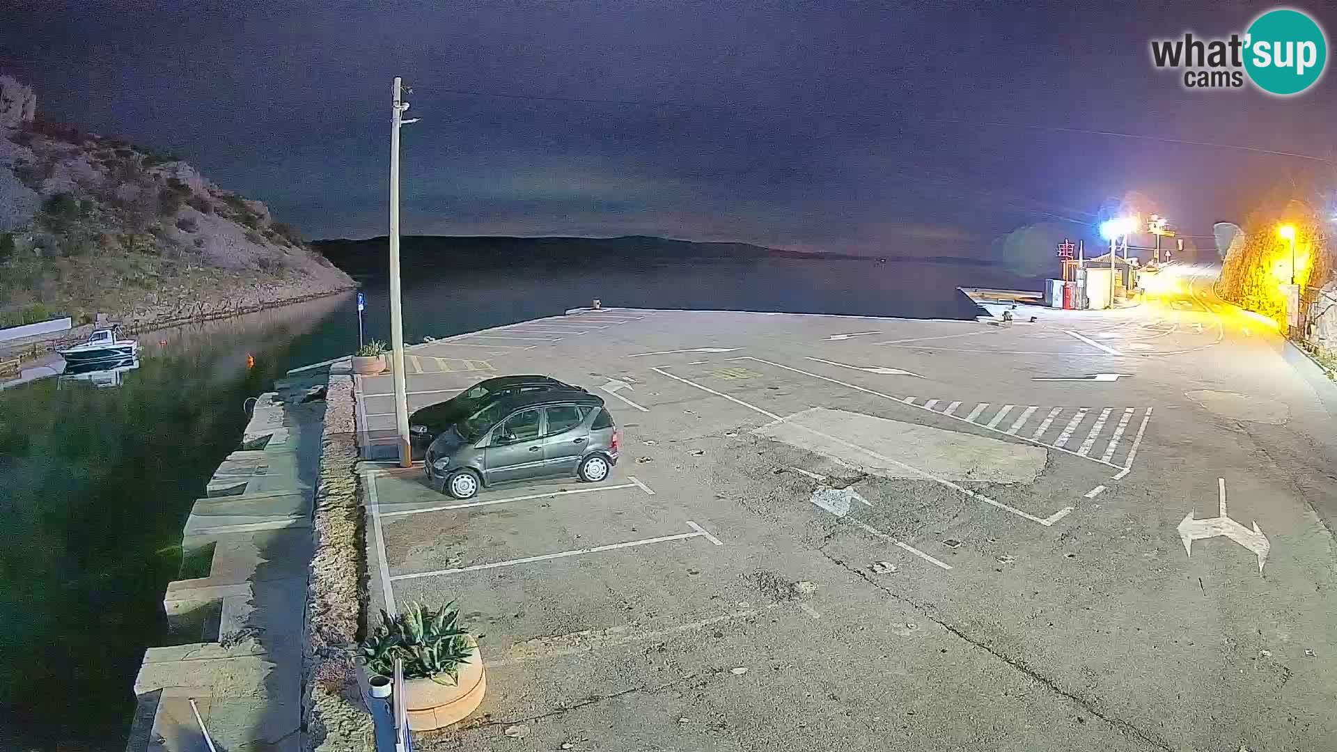 Webcam Fährhafen Prizna – zur Insel Pag