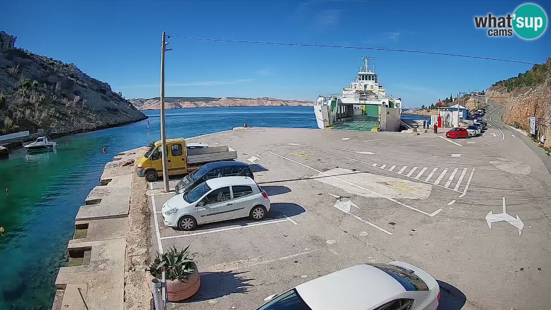 Webcam porto traghetti di Prizna – per l’isola di Pag