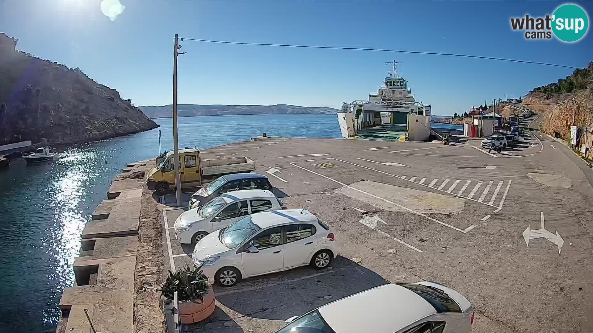 Webcam porto traghetti di Prizna – per l’isola di Pag