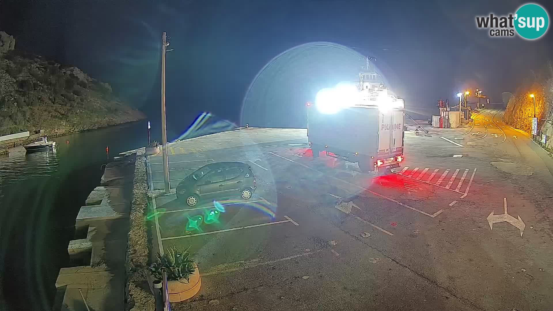 Webcam Fährhafen Prizna – zur Insel Pag