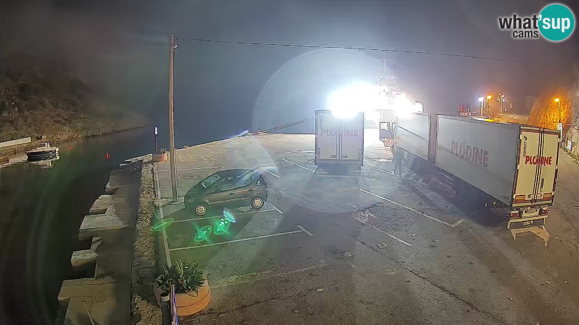 Webcam Fährhafen Prizna – zur Insel Pag