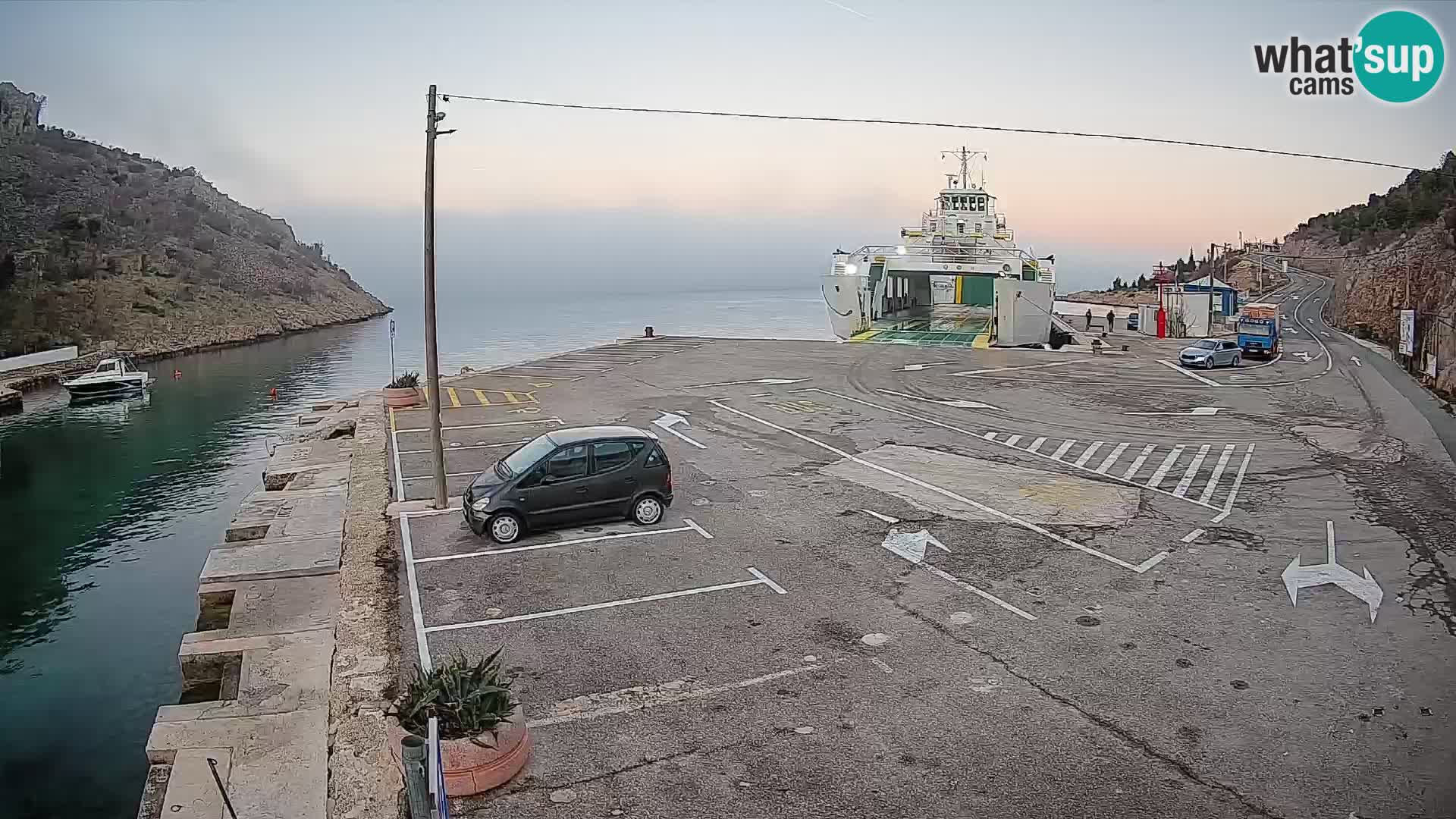 Webcam porto traghetti di Prizna – per l’isola di Pag