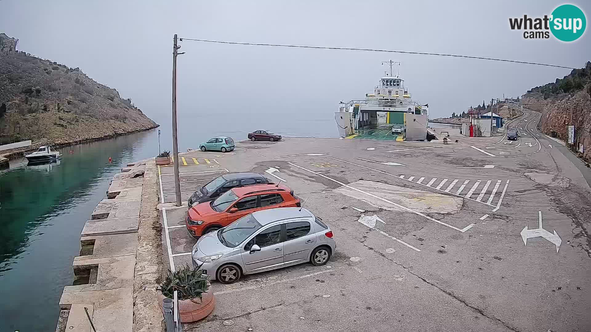 Webcam porto traghetti di Prizna – per l’isola di Pag