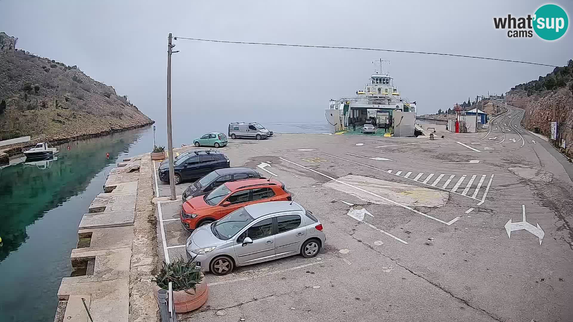 Webcam porto traghetti di Prizna – per l’isola di Pag
