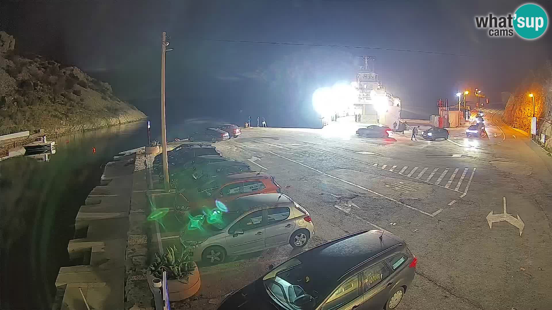 Webcam Fährhafen Prizna – zur Insel Pag