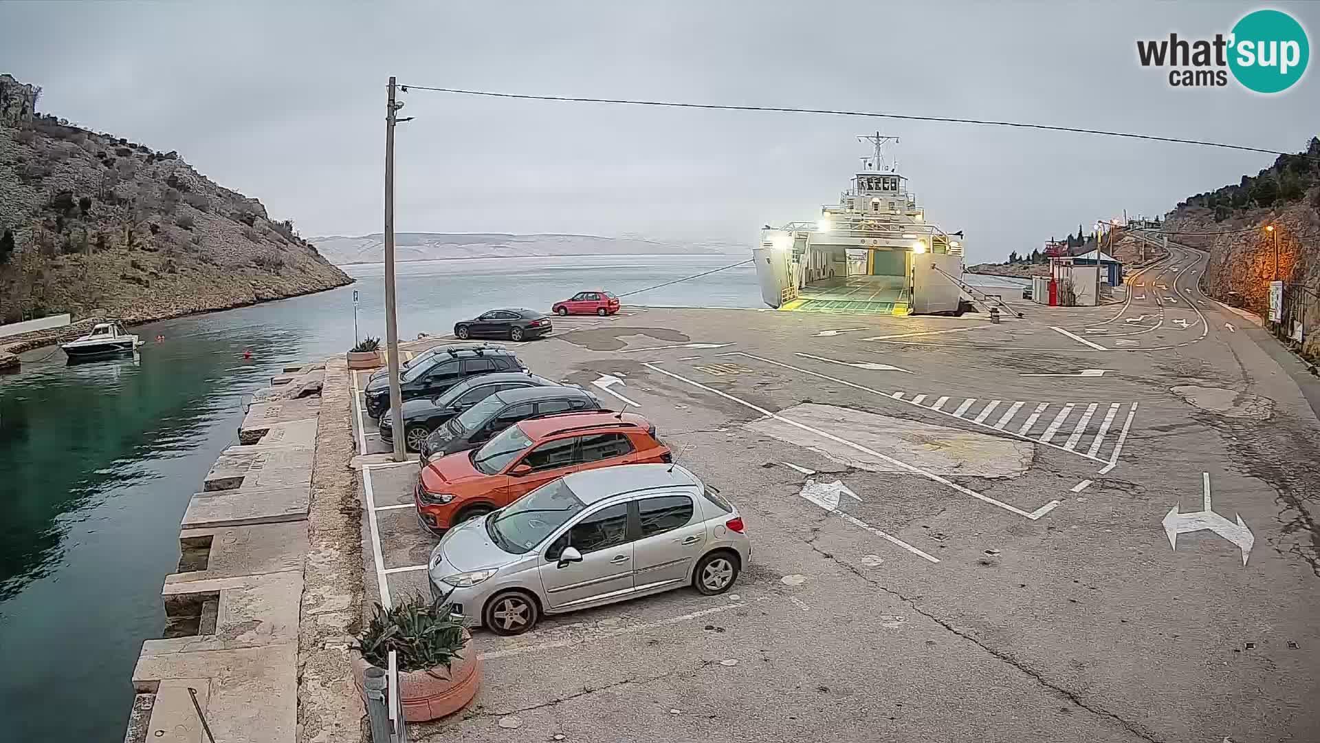 Webcam porto traghetti di Prizna – per l’isola di Pag
