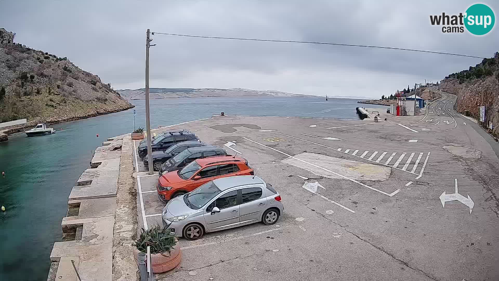 Webcam porto traghetti di Prizna – per l’isola di Pag