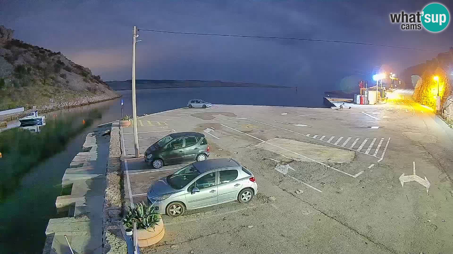Webcam Fährhafen Prizna – zur Insel Pag