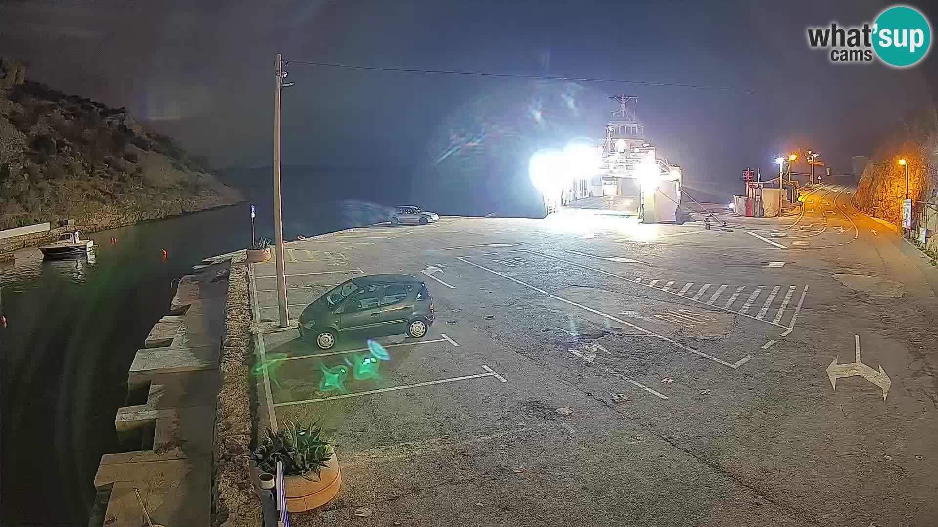 Webcam Fährhafen Prizna – zur Insel Pag