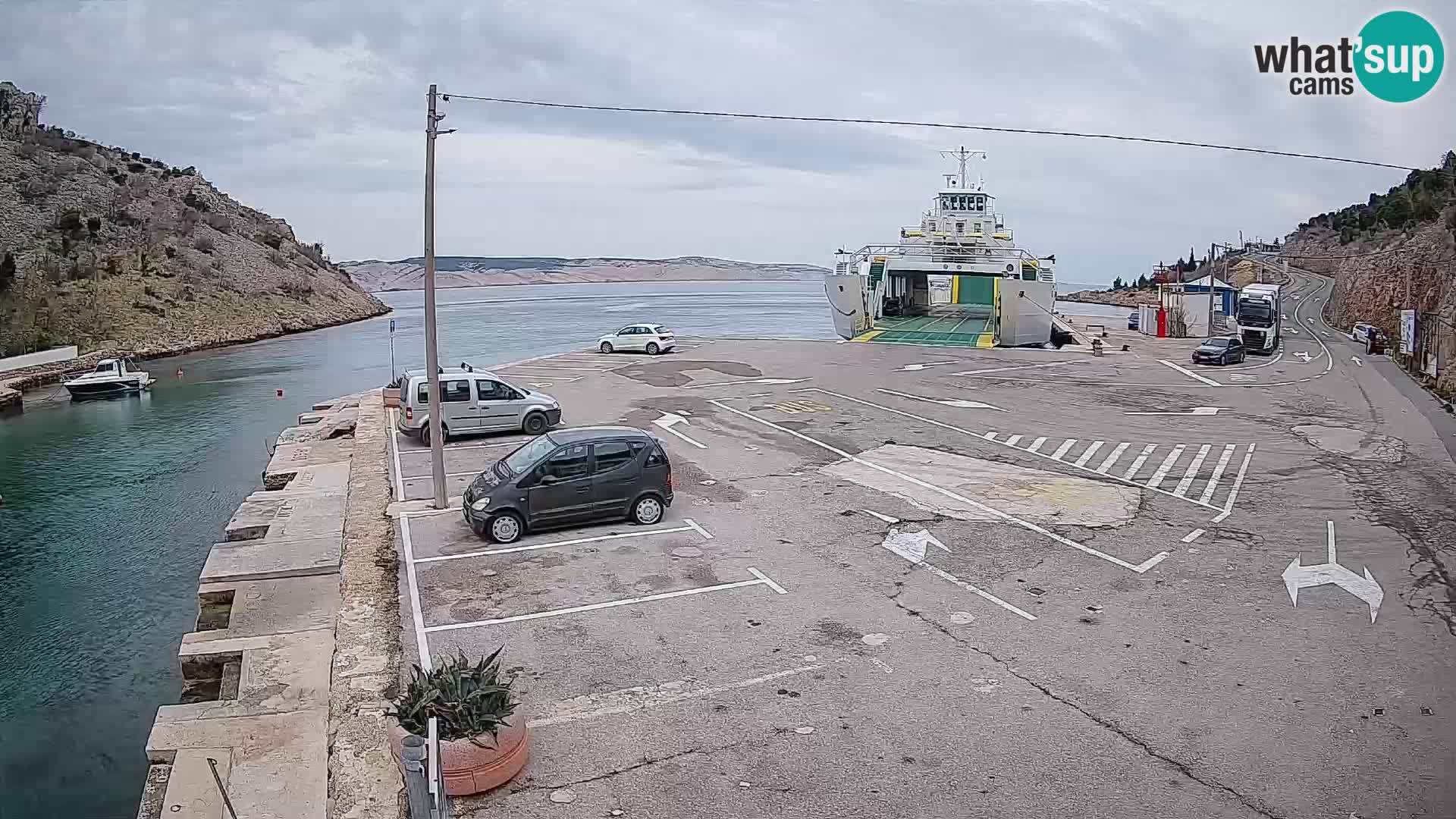 Webcam porto traghetti di Prizna – per l’isola di Pag