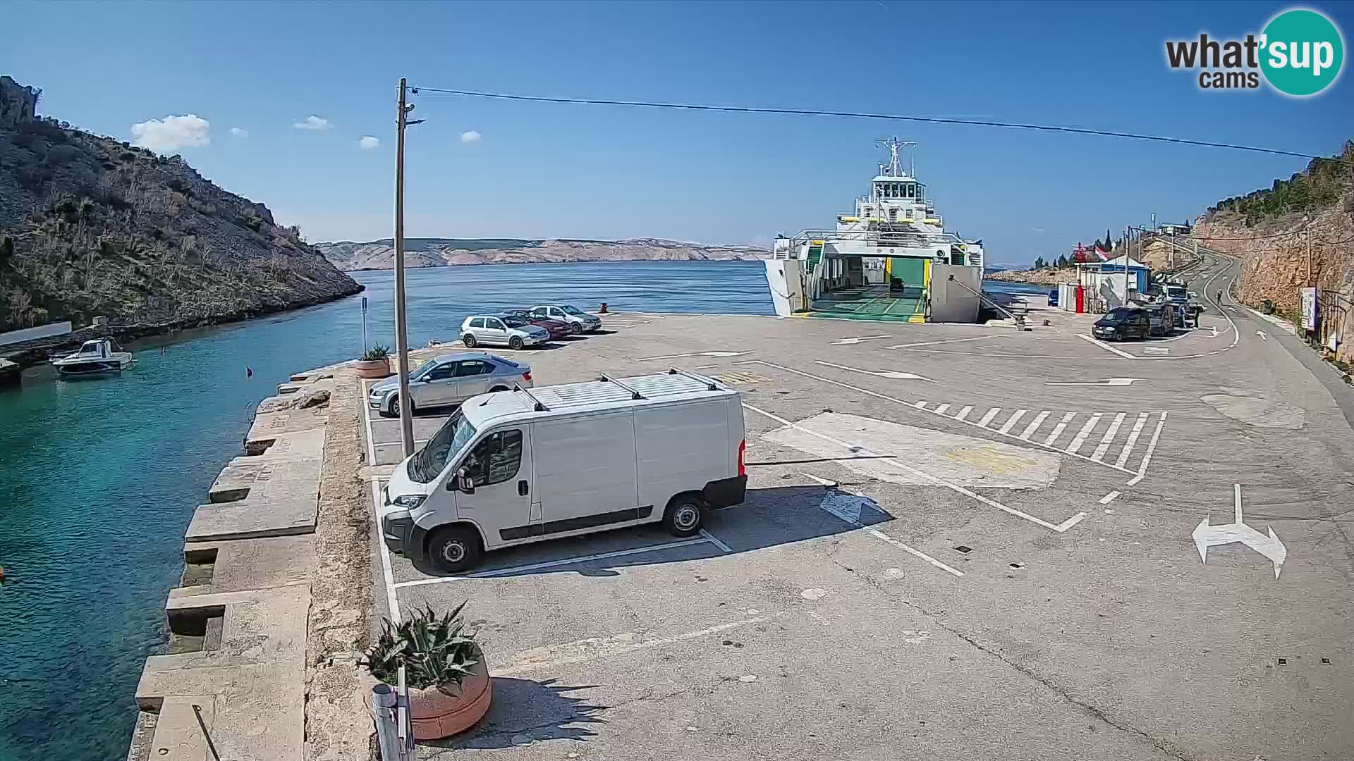 Webcam porto traghetti di Prizna – per l’isola di Pag