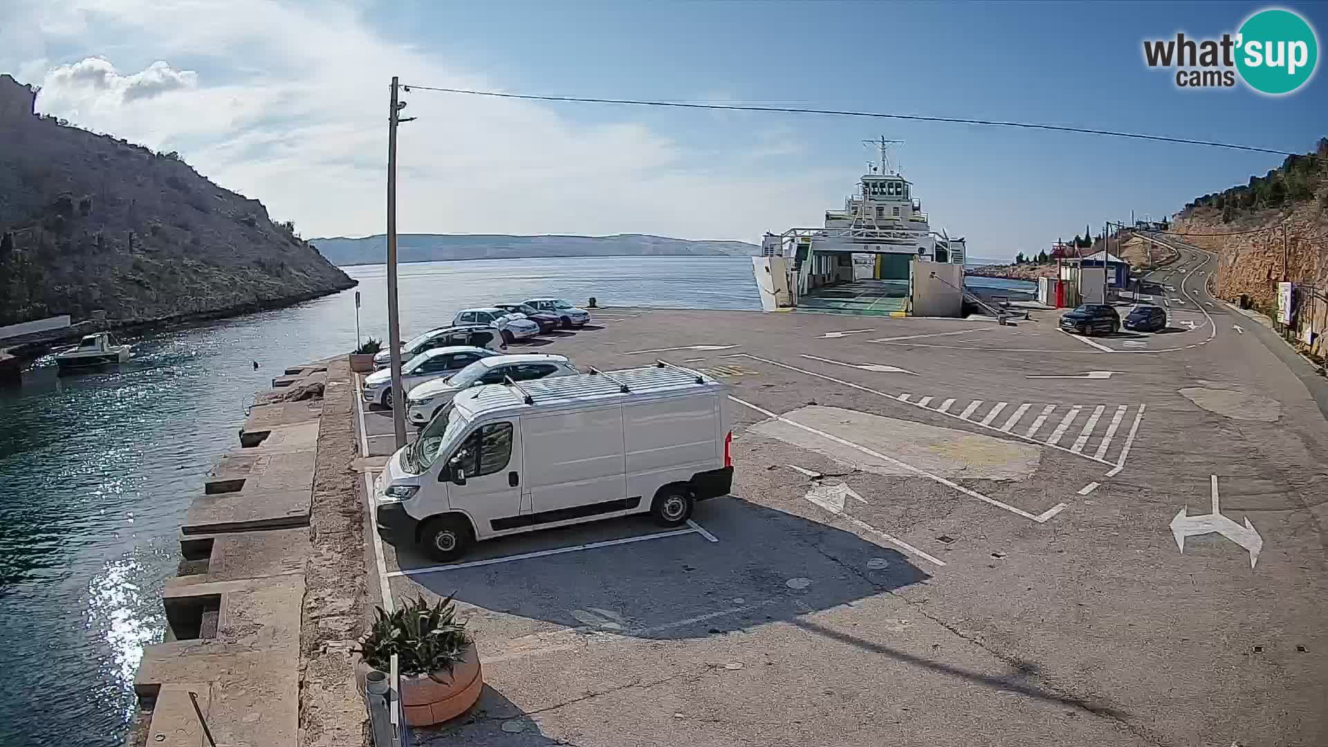 Webcam porto traghetti di Prizna – per l’isola di Pag