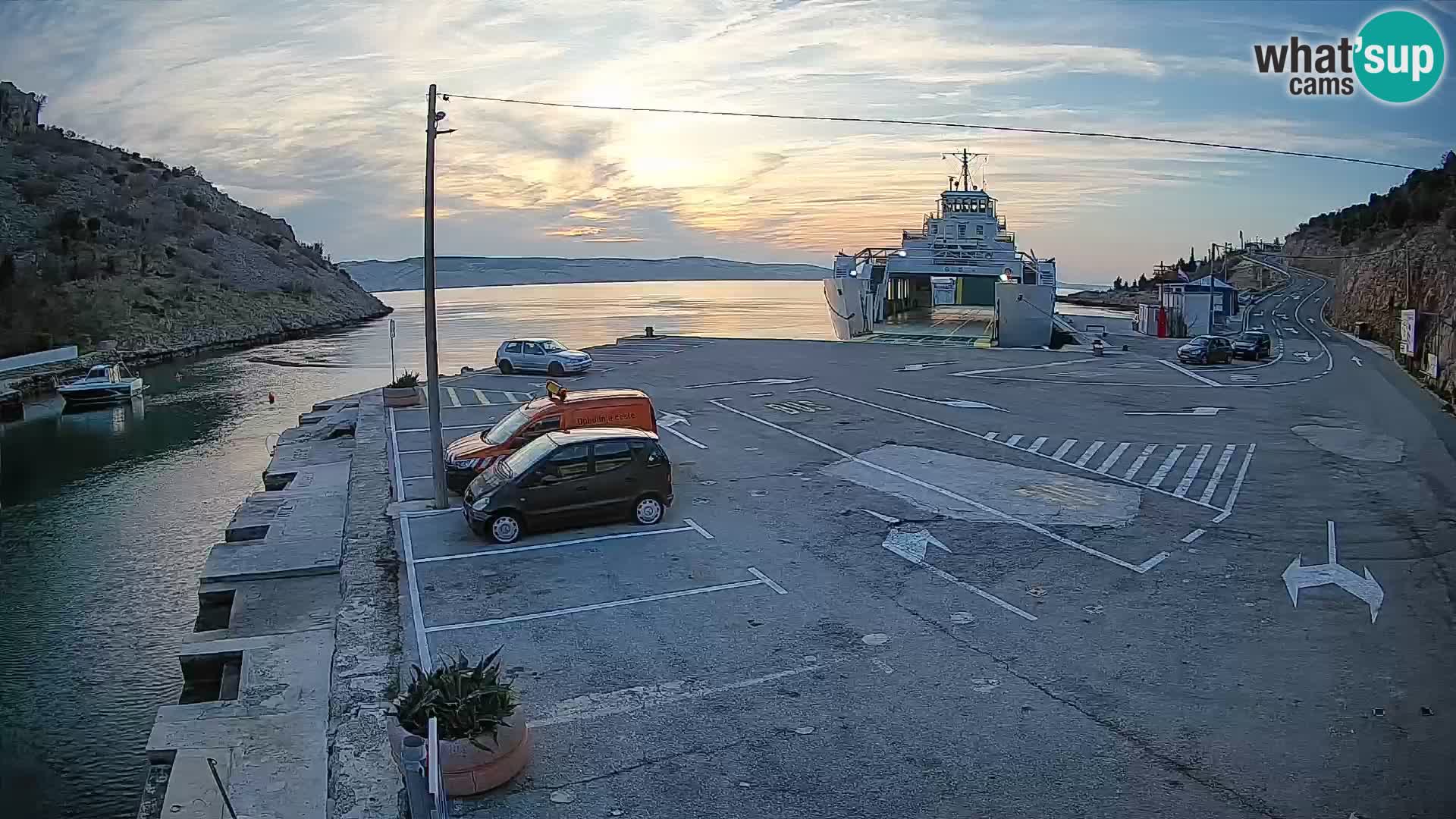 Webcam porto traghetti di Prizna – per l’isola di Pag
