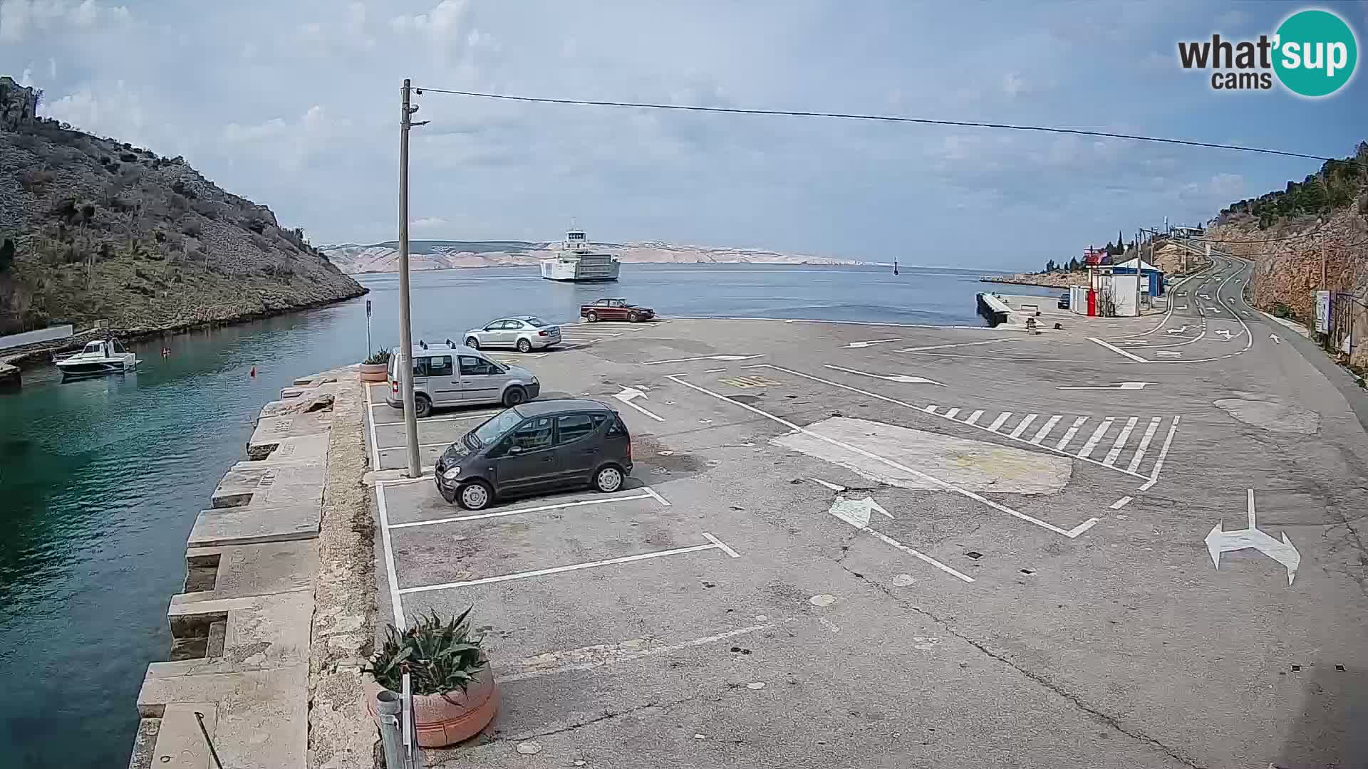 Webcam porto traghetti di Prizna – per l’isola di Pag