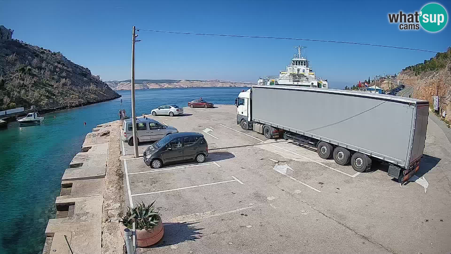 Webcam porto traghetti di Prizna – per l’isola di Pag
