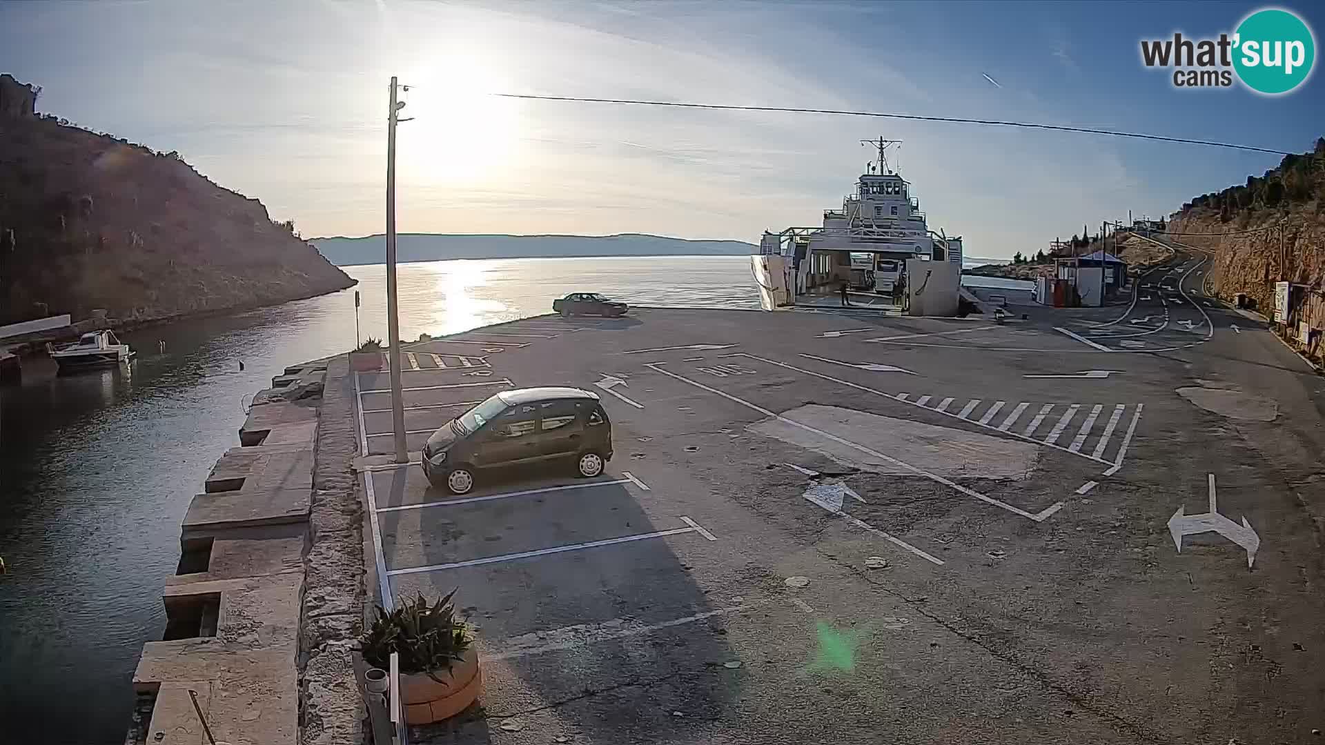 Webcam porto traghetti di Prizna – per l’isola di Pag