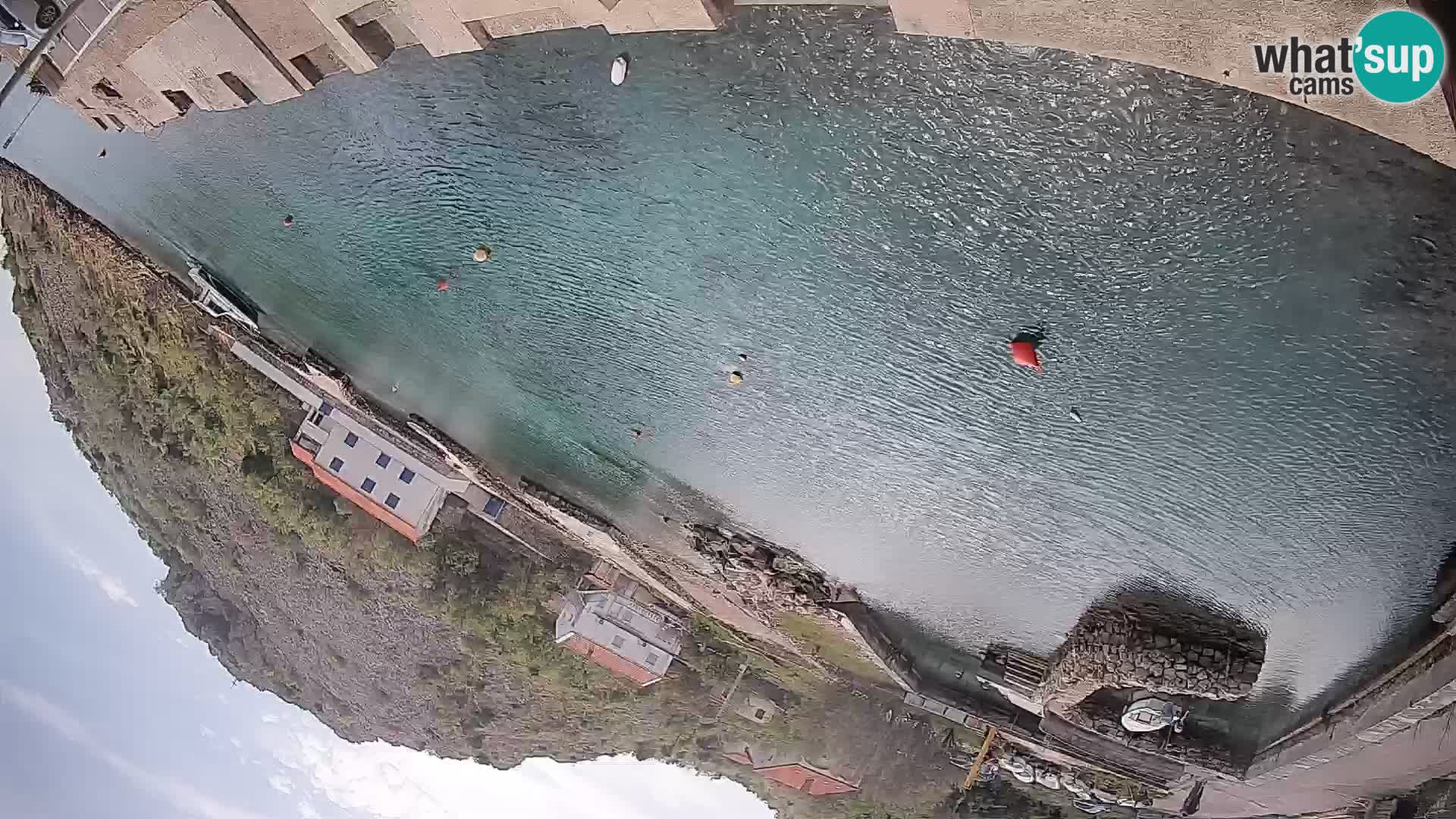 Webcam Prizna ferry port to Pag island