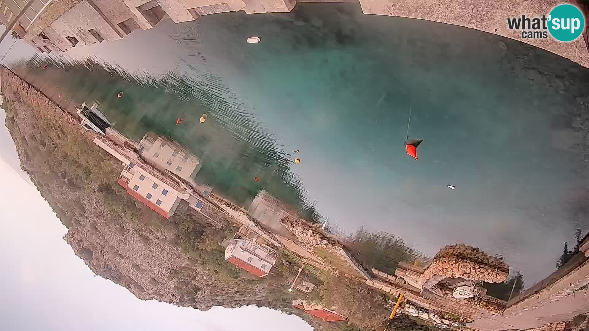 Webcam Prizna ferry port to Pag island