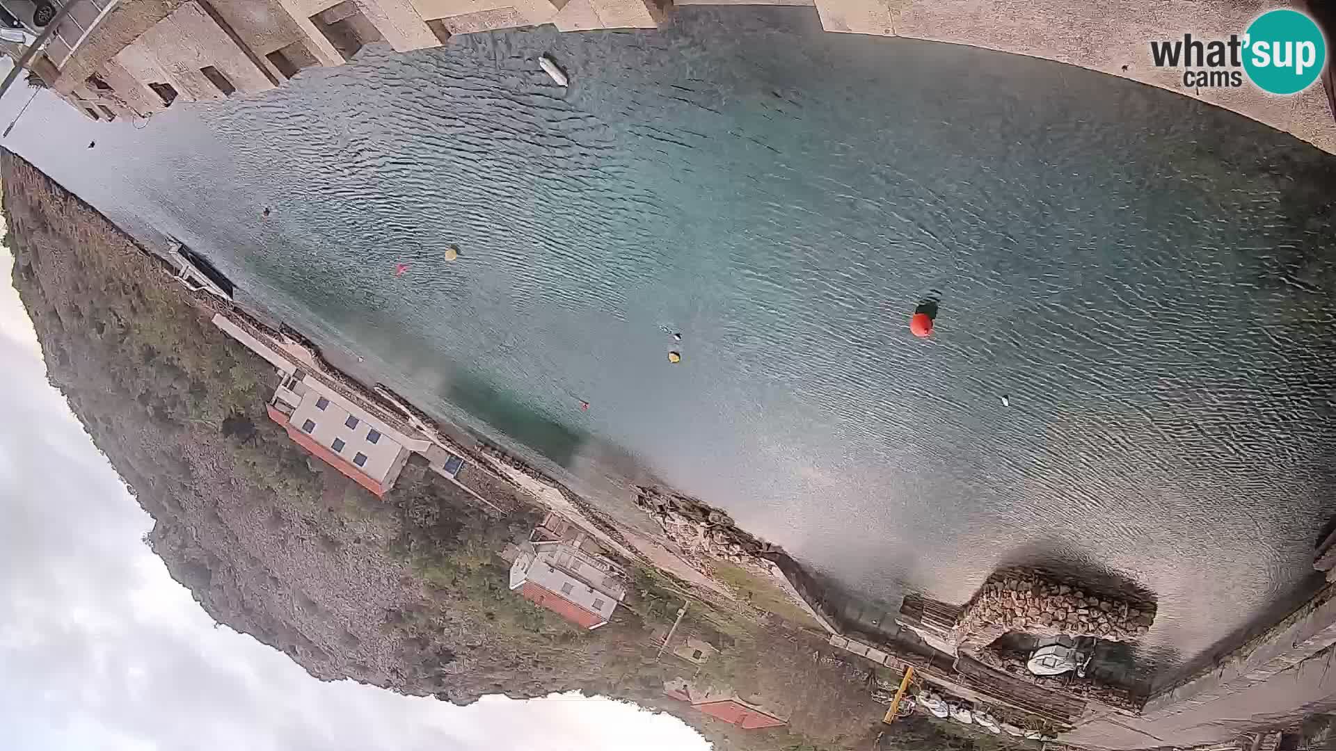 Webcam Prizna ferry port to Pag island