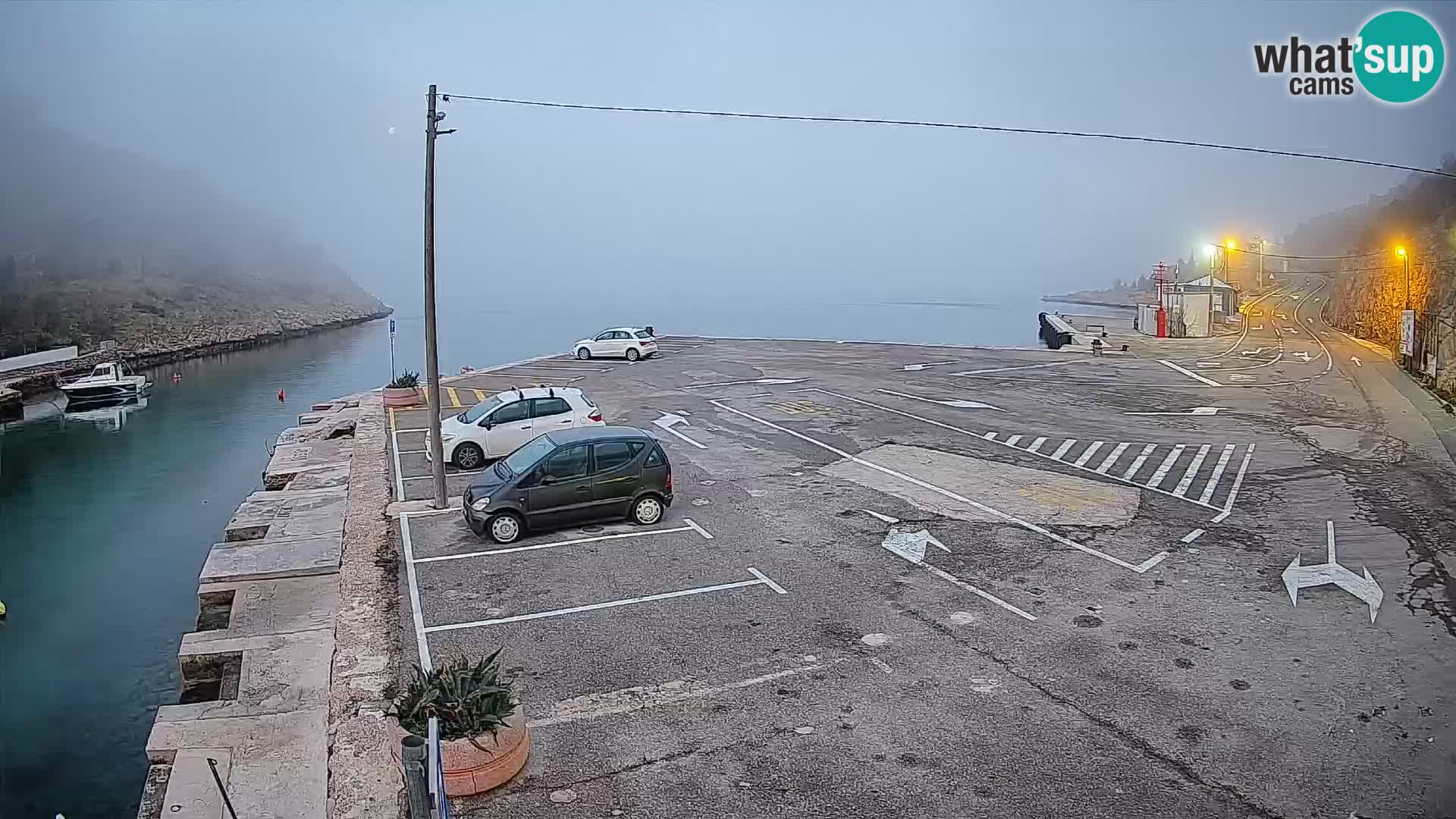 Webcam Fährhafen Prizna – zur Insel Pag