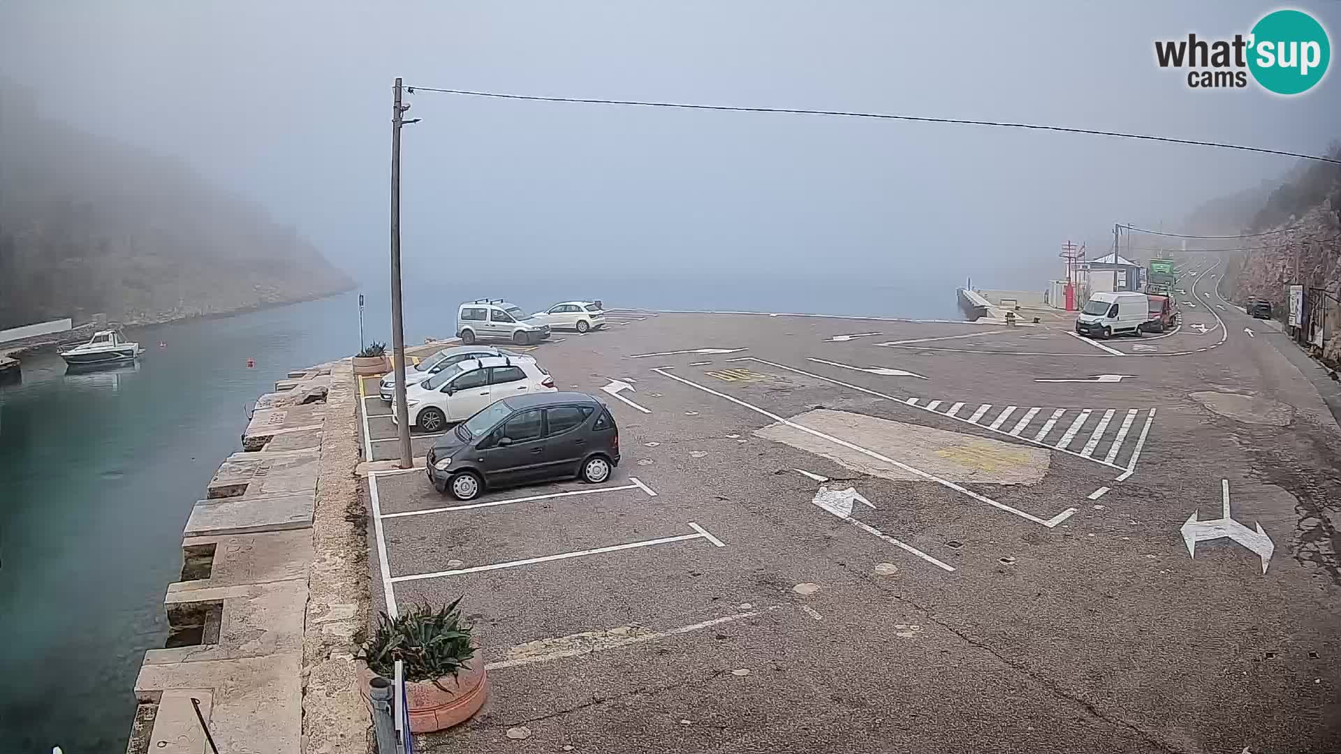 Webcam Fährhafen Prizna – zur Insel Pag