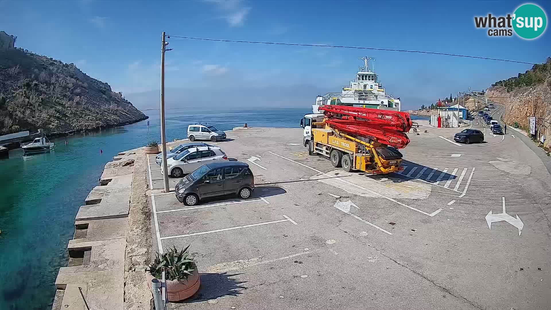 Webcam porto traghetti di Prizna – per l’isola di Pag