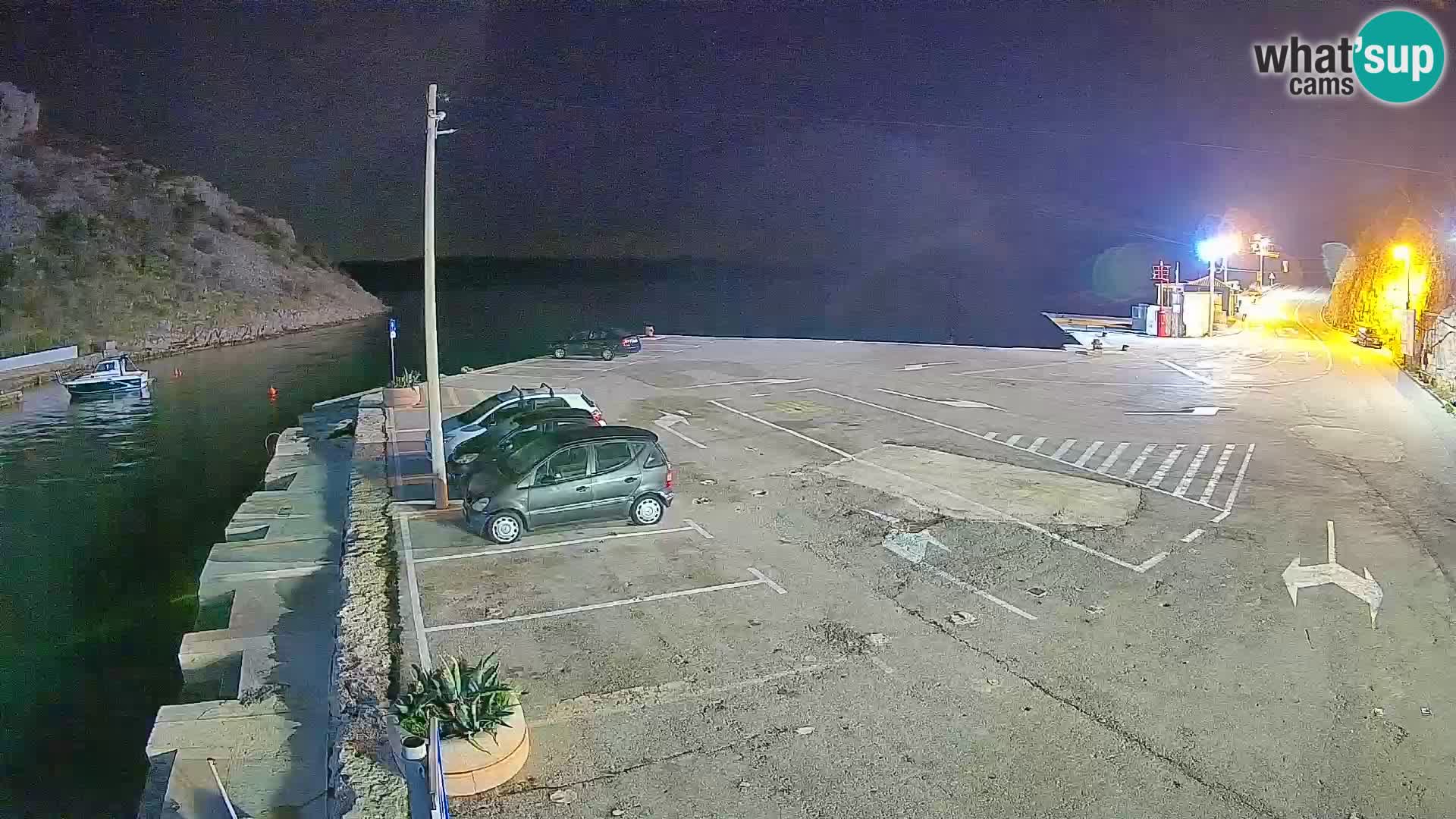 Webcam Fährhafen Prizna – zur Insel Pag