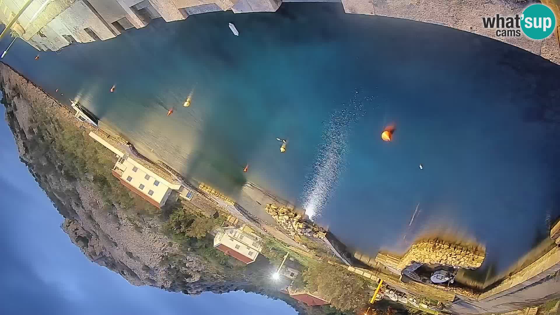 Webcam Prizna ferry port to Pag island