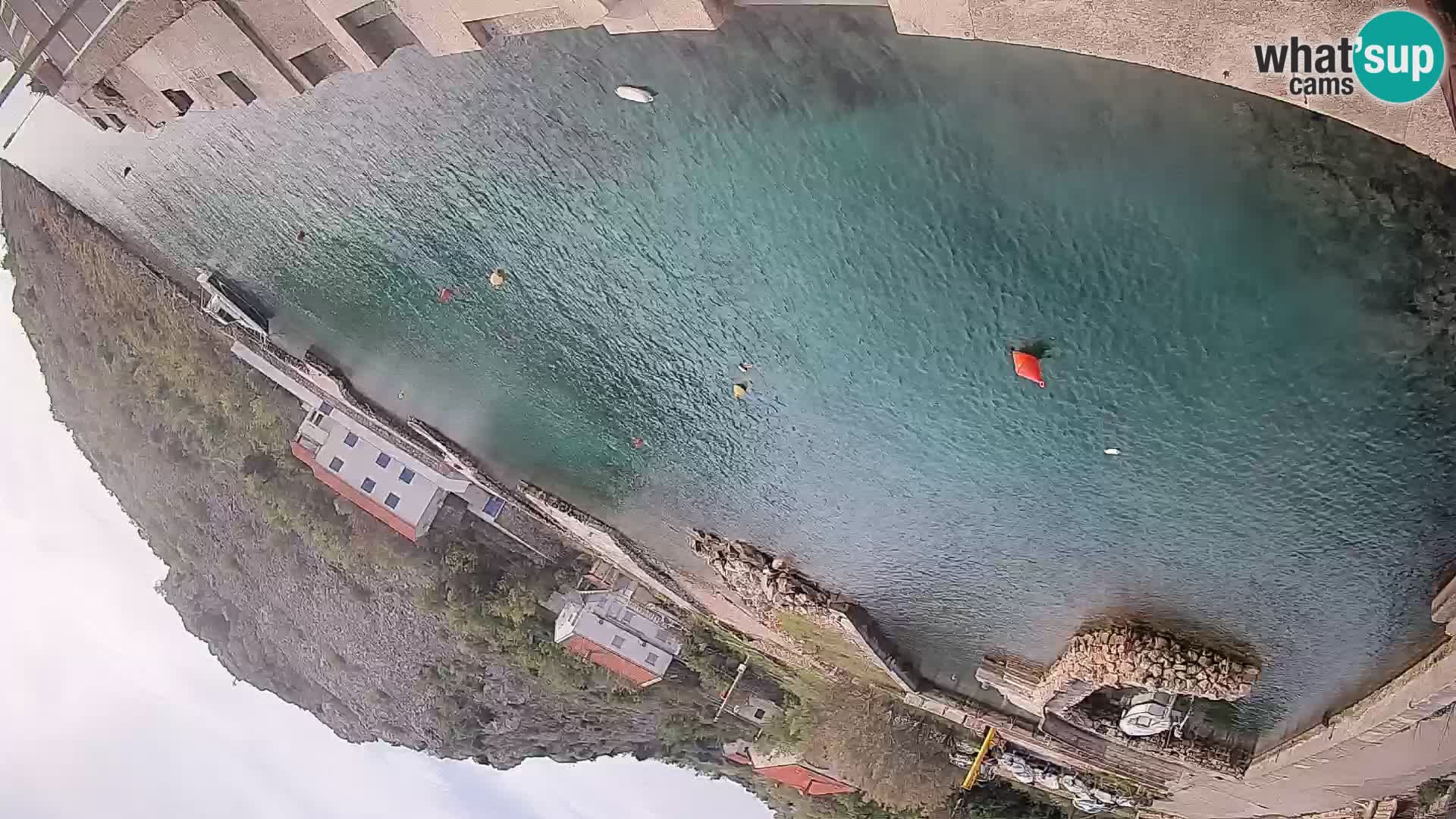 Webcam Fährhafen Prizna – zur Insel Pag